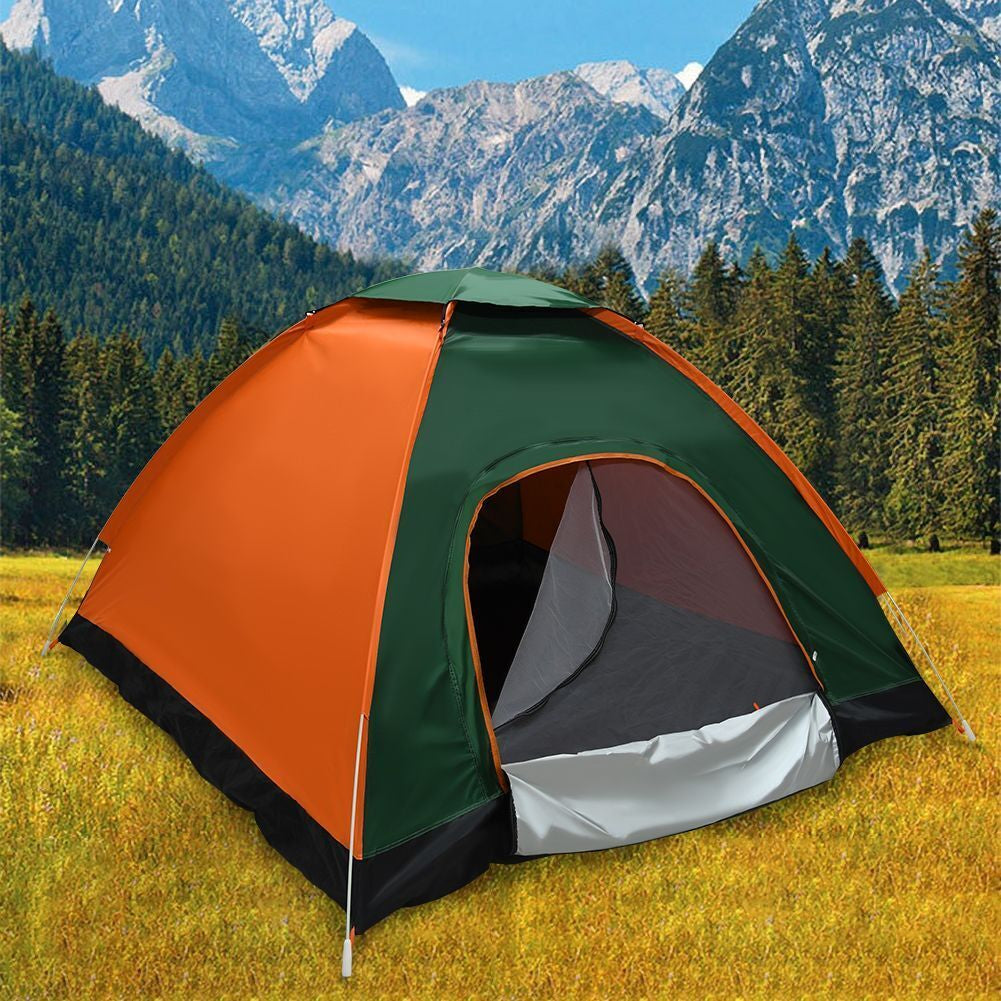 3-4 Man Person Automatic Pop up Tent Camping Outdoor Family Hiking Instant Tent